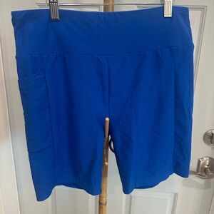 Women's Bundle lot of 3 short leggings, denim jean shorts soft look denim skirt.